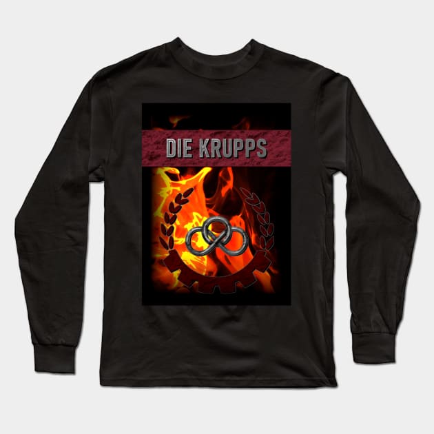 Die Krupps - On Fire. Long Sleeve T-Shirt by OriginalDarkPoetry